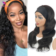 Body Wave Wig Human Hair Headband Wig Glueless Scarf Wig Natural Color 150% Density Brazilian Remy Human Hair Wigs For Women 2024 - buy cheap