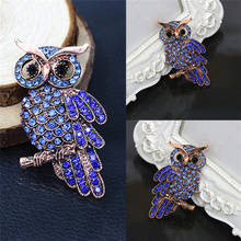 Crystal Owl Brooches For Wedding Bouquet Vintage Wedding Hijab Scarf Pin Up Buckle 2024 - buy cheap