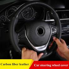 Anti-slip Steering Wheel Cover Breathable Auto Steering-Wheel Braid On The Steering-wheel Of Car With Needle and Thread 2024 - buy cheap