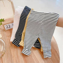 Baby Leggings Girls Spring New Striped Casual Pants Wear 1 Year Old 3 Babies All-match Long Pants 2024 - buy cheap