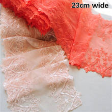 Exquisite Tulle Embroidery Widening Soft Lace Fabric DIY Ladies Wedding Dress Cheongsam Underwear Skirt Sewing Decoration Renda 2024 - buy cheap