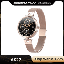 Cobrafly 2021 AK22 Women Smart Watch Full Touch Round Screen Ladies Heart Rate Monitoring Smartwatch Waterproof Luxury Bracelet 2024 - buy cheap