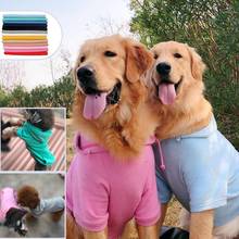 Samoyed-Sudadera con capucha para perro grande, ropa de Labrador para perros grandes, Bluza, Color sólido, abrigo de talla grande, Golden Retriever 2024 - compra barato