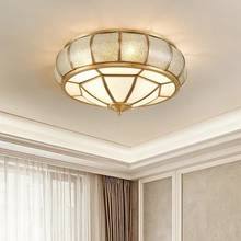 European style copper ceiling lamp creative dining room led simple living room study lamp warm romantic bedroom lamp 2024 - buy cheap