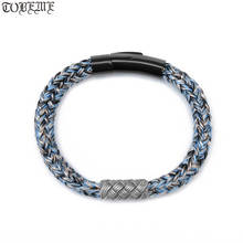 Handmade 925 Silver Braided Bracelet Vintage Sterling Silver Bead Bracelet Good Luck Bracelet for lovers 2024 - buy cheap