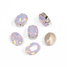#4120 All Sizes Rose Water Opal Oval Point Back Crystal Sew On Rhinestone Strass Fancy Stones For Garment Shoes Decoration 2024 - buy cheap