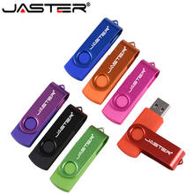 JASTER-unidad Flash USB portátil de plástico comercial, memoria USB giratoria de 4GB, 8GB, 16GB, 32GB, venta al por mayor 2024 - compra barato