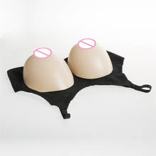 3200g/set Crossdresser Silicone Boobs In Open Bra Huge Fake Breast Transexual Silicone Breast Forms Bra Set Needn't Glue 2024 - buy cheap