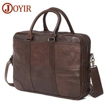 JOYIR Business Briefcase Genuine Leather Men Bag Computer Laptop Handbag Man Shoulder Bag Messenger Bags Men's Office Handbag 2024 - buy cheap