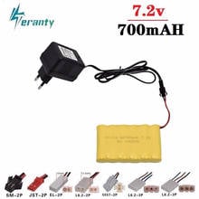 Upgrade 7.2v 700mah NiCD Battery + charger For Rc Toys Cars Tanks Trucks Robot Guns Boat AA 7.2v Rechargeable Battery 1pcs-10pcs 2024 - buy cheap