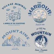 Outdoor travel clothing heat transfer rock climbing mountain climbing sports backpack ironing stickers DIY decorative patches 2024 - buy cheap