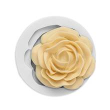 Bloom Rose-molde de silicona 3D para pastel, flor, Fondant, magdalenas, gelatina, dulces, Chocolate, decoración, herramienta para hornear 2024 - compra barato