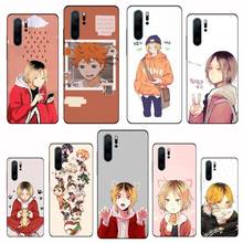 Anime kenma kozume de haikyuu caso de telefone para huawei p20 p30 p40 lite pro p inteligente 2019 2024 - compre barato