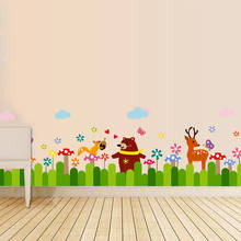 Adesivos de parede com flores e animais, arte moderna de decoração para quarto e sala de estar 2024 - compre barato