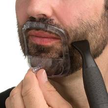 Herramienta de estilismo para dar forma a la barba para hombres, peine de plantilla de bigote, utensilio para ribete de pelo y barba 2024 - compra barato