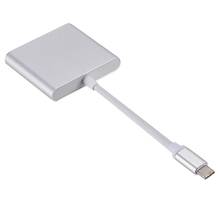 Кабель-конвертер с Type-c на HDMI-совместимый, кабель-конвертер 3 в 1 для Apple Macbook, USB Thunderbolt 3, переключатель Type-c на 4K Hub 1080P 2024 - купить недорого
