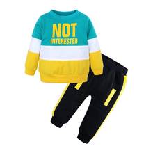 Baby Boys Clothes 2021 Spring Autumn Cartoon Leisure Long Sleeved T-shirts + Pants Newborn Baby boy Clothes Kids Bebes Suits 2024 - buy cheap