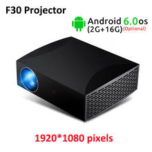 Projetor 1080p com led f30, android 5500, wi-fi, buletooth4.0, vídeo 3d, usb, pc, led, home theater, lúmens, mini projetor 2024 - compre barato