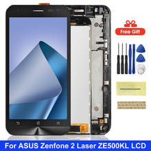 ЖК-экран 5,0 дюйма для ASUS Zenfone 2 Laser ZE500KL Z00ED, ЖК-дисплей с сенсорным экраном и дигитайзером с рамкой в сборе для ASUS ZE500KL 2024 - купить недорого