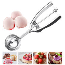 Stainless Steel Spoon Kitchen Ice Cream Mashed Potatoes Watermelon Jelly Yogurt Cookies Spring Handle Scoop Kitchen Accessories 2024 - buy cheap