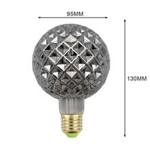 Vintage Light Bulbs Led Filament Edison Light Bulbs 4W Smoke Glass 220/240V E27 Crystal Decorative Light Bulbs (G95 Crystal) 2024 - buy cheap