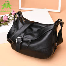 Fashion Retro Solid Color Womens Shoulder Bag High Capacity Messenger Bag 2021 New High Quality Pu Leather Travel Women Handbag 2024 - buy cheap