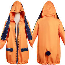 Gabardina con capucha de Anime Kakegurui, disfraz Yomoduki Runa, color naranja, para carnaval y Halloween 2024 - compra barato