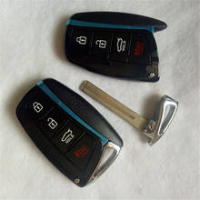 Chaatu capa de chave inteligente de alta qualidade, 3 4 botões para hyundai genesis 2013-2015 santa equfe azera escudo de controle remoto 2024 - compre barato