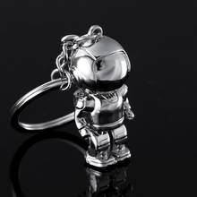 1Pcs Delicate Mini 3D Robot Metal Astronaut Keychains Figures Toys Car Ornaments Key Ring Pendant Accessories 2024 - buy cheap