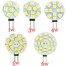 Bombilla LED de 12V G4 CC 1W 3W 4W 5W 6W SMD 5050 bombillas de maíz lámpara de techo 5050SMD Luz de punto blanco frío/cálido 2024 - compra barato