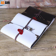 European American Vintage Gift Box Leather DIY Album Loose-leaf Hand-pasted Locking Cover Foto Albums for Lover Baby Wedding 2024 - buy cheap