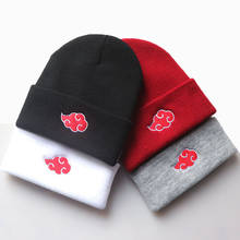 Akatsuki Cloud Knitted Beanies Hats Embroidery Skullies Soft Elastic Cap Solid Sport Bonnet Winter Warm Ski Hats Swanowing 2024 - buy cheap