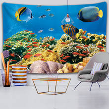 Hippie Ocean Landscape Witch Boho Decoration Home Decoration Tapiz Wall Whale Tapestry Wallpaper Home Decoration 2024 - buy cheap