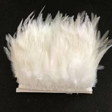 Wholesale 2 Meters Cock Rooster Tail Feathers Trims fringes strips lace for Wedding Party carnival Clothing Rooster Feather Trim 2024 - buy cheap