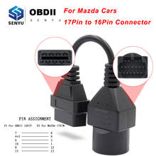 Adaptador de conector obd para obd2 16pin, ferramenta de extensão automotiva obd2 para mazda 17 pinos id os27 j2534 obd 2 obd2 2024 - compre barato