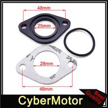 25mm Manifold Carburetor Intake Pipe Gasket Spacer Seal For Chinese 110cc 125cc 140cc Engine Pit Dirt Bike Motorcycle 2024 - buy cheap