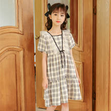 Summer Casual Dress For Girls Teens Fashion Lace Mesh Ruffes Knee Length Gowns Holiday Vacation Dresses 5 - 16 Years Old 2024 - buy cheap