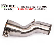 Slip On For BMW R1200GS ADV 2013 2014 2015 2016 2017 2018 Motorcycle Escape Modified Middle Link Pipe 51mm Connection Tube 2024 - buy cheap