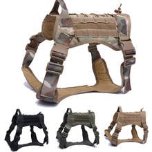 Tactical Dog Hunting Training Molle Vest Camoufalge Waterproof Vest Adjustable Military Service Dog Vest 1000D Nylon 2024 - buy cheap