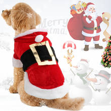 Disfraz de perro para Navidad, ropa para perros pequeños, cachorros, Santa, abrigos de invierno para mascotas, Yorkies, Chihuahua, ropa para gato mascota, novedad 2024 - compra barato