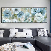 Abstract Flowers Oil on Canvas Paintings Wall Posters and Prints Watercolor Flowers Wall Art Pictures for Living Room Cuadros 2024 - compre barato