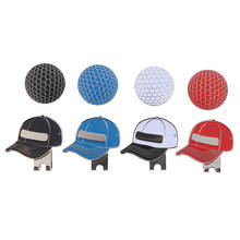 1pc Golf Ball Mark With Golf Hat Clip Magnetic Outdoor Alloy Golf Marker Caps Sports Hat Accessories Drop Shipping 3.5*3cm 2024 - buy cheap