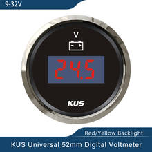 Kus universal coche barco digital voltaje voltímetro gauge 9-32 V 2 "con retroiluminación motocicleta camión yate buque 2024 - compra barato