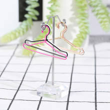 5pcs 65mm Mini Dollhouse Miniature Hangers Clothes Doll Wardrobe Accessory for 1/6 Doll House or Dolls 2024 - buy cheap