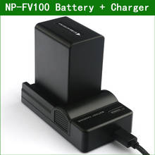 LANFULANG NP-FV100 NP FV100 Перезаряжаемые батарея для цифровой камеры + USB Зарядное устройство для Sony HDR-PJ320 HDR-CX260 DCR-SX20 DCR-SX21 2024 - купить недорого