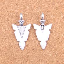 100pcs Charms indian arrowhead dagger 28x15mm Antique Pendants,Vintage Tibetan Silver Jewelry,DIY for bracelet necklace 2024 - buy cheap