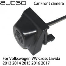 Vista dianteira do carro estacionamento logotipo da câmera de visão noturna positiva à prova dfor água para volkswagen vw cross lavida 2013 2014 2015 2016 2017 2024 - compre barato