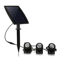 Luz Led Solar de buceo para jardín, Panel Solar IP65, lámpara impermeable para exteriores, focos para patio al aire libre 2024 - compra barato