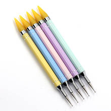 Dual-ended Wax Dotting Pen Rhinestone Picker Drill Point Pencil Nail Tools Steel Nails Art Dotting For UV Gel Polish TSLM1 2024 - buy cheap