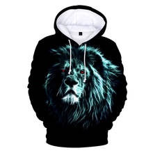 Criativo legal 3d de leão rei hoodies mannen/vrouwen hoge kwaliteit hoodie 3d gedrukt de leão rei moletom crianças stra jogo 2024 - compre barato